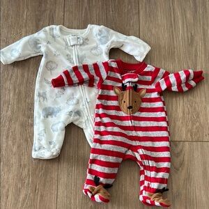 NB Fleece Footie Bundle